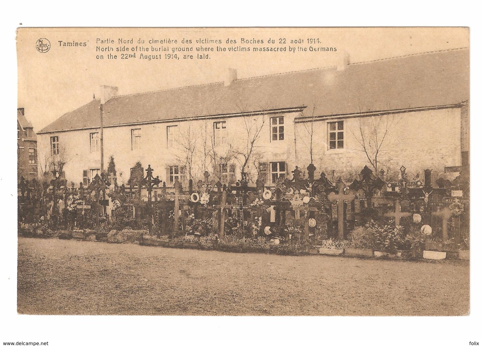 Tamines - Partie Nord Du Cimetière Des Victimes Des Boches Du 22 Août 1914 - WW1 - Oorlog / Guerre 1914-18 - Sambreville