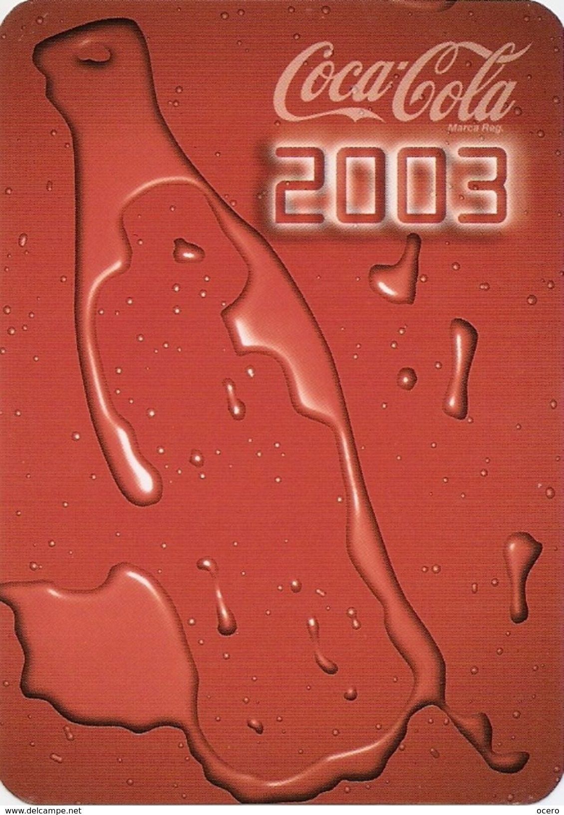 Calendario Coca Cola Del Año 2003 - Small : 2001-...