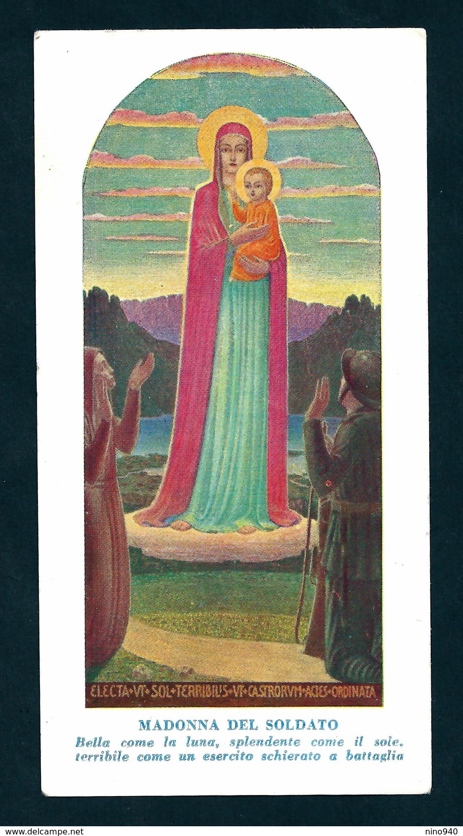 MILITARE - MADONNA DEL SOLDATO - E - PR -mm. 58 X 113 - Religión & Esoterismo