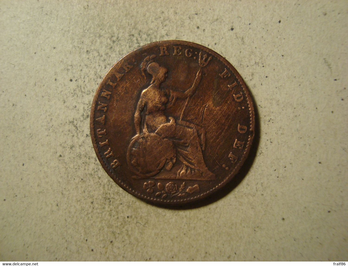 MONNAIE GRANDE BRETAGNE 1/2 PENNY VICTORIA 1844 - C. 1/2 Penny