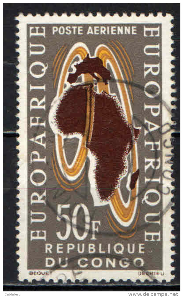 CONGO - 1963 - EUROPAFRICA - USATO - Other & Unclassified