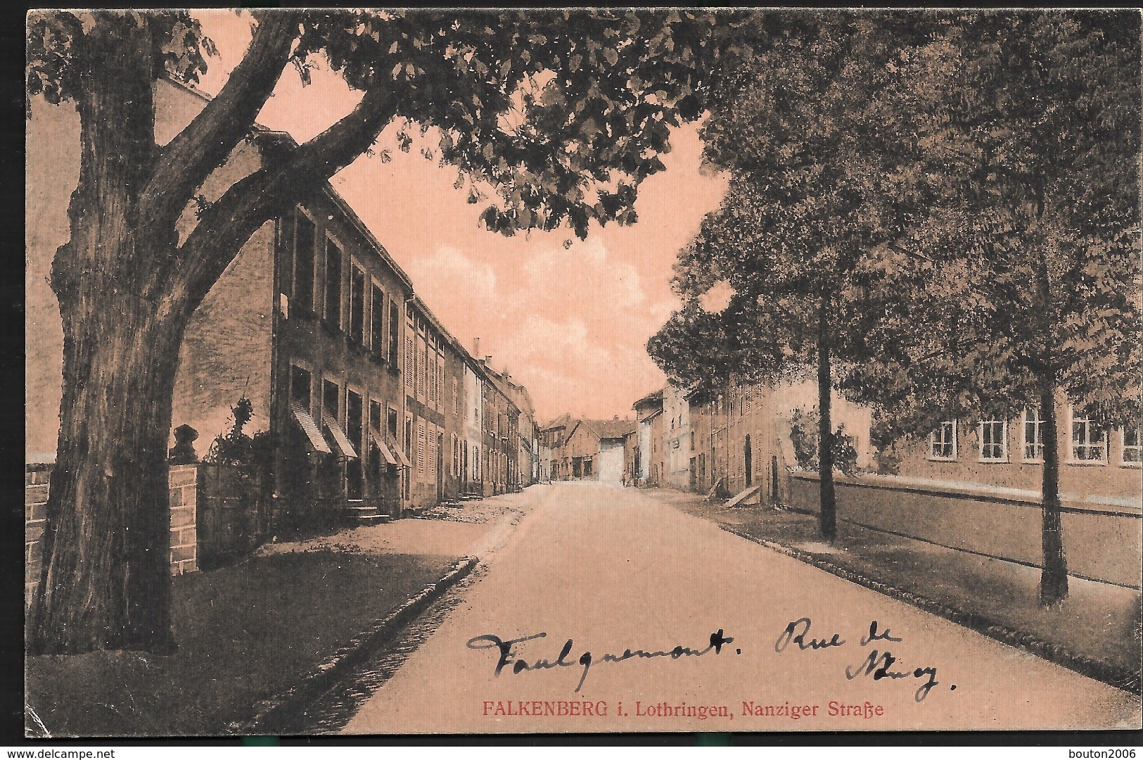 Faulquemont 1918 La Rue De Nancy - Faulquemont