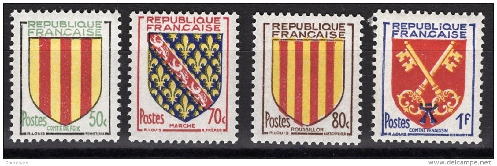 FRANCE 1955 - SERIE Y.T. N° 1044 A 1047 - 4 TP NEUFS** - Neufs