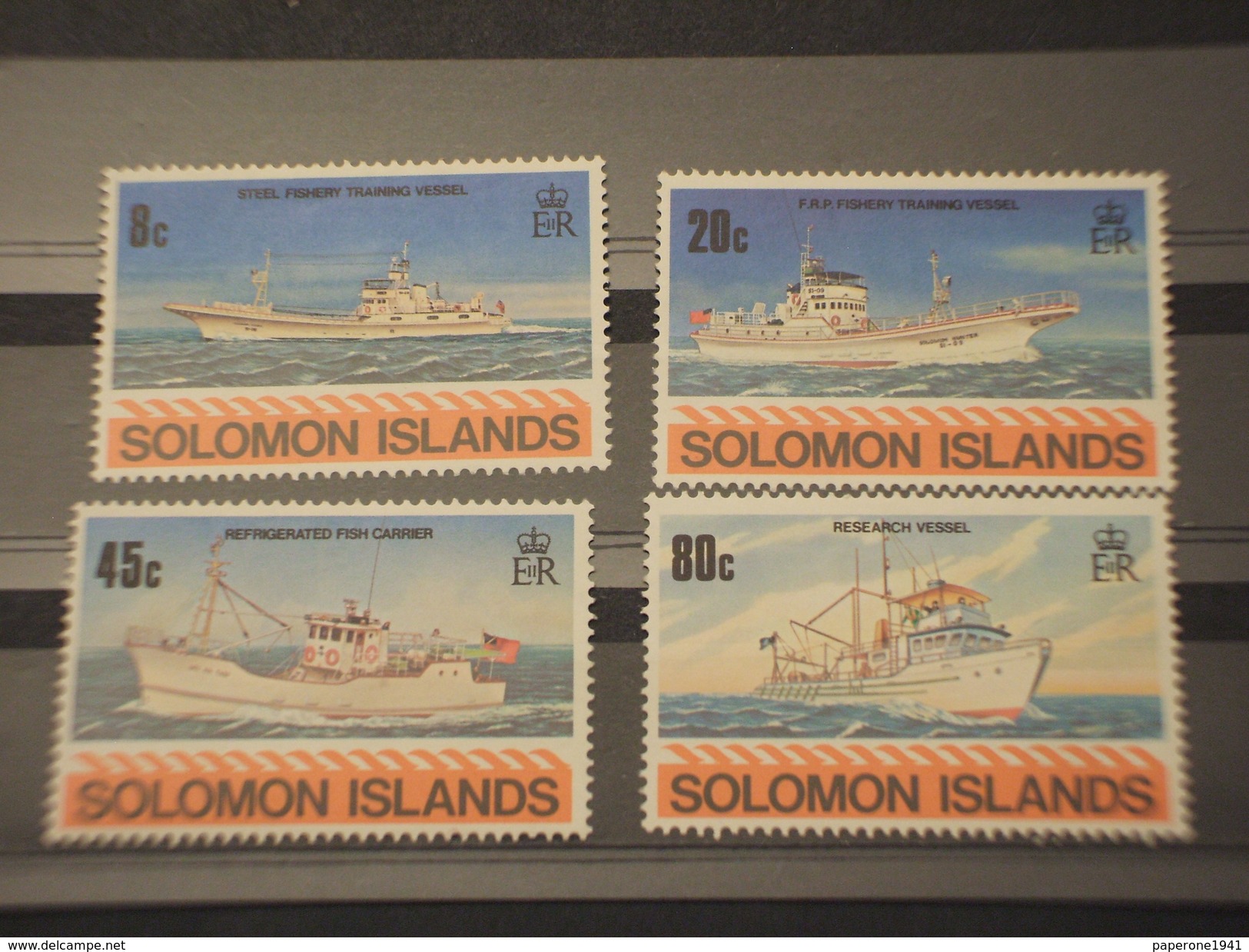 SOLOMON - 1980 NAVI 4 VALORI - NUOVO(++) - Isole Salomone (1978-...)