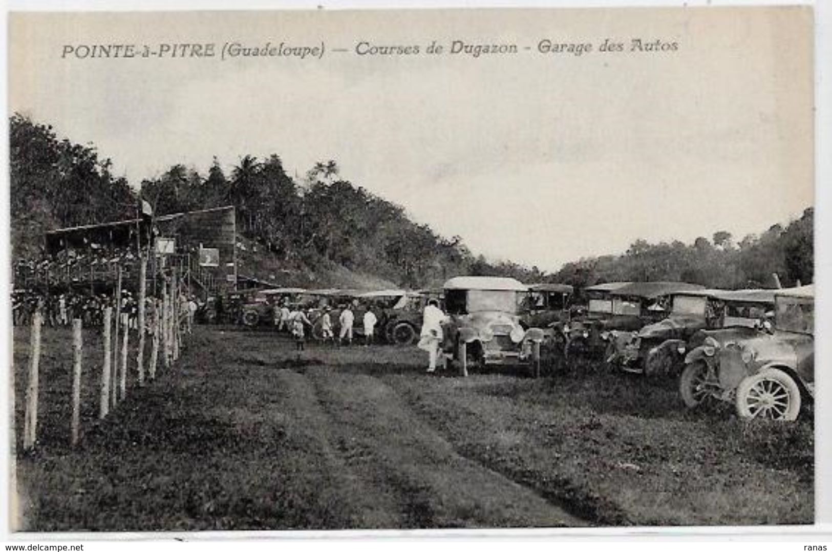 CPA Guadeloupe Non Circulé Pointe à Pitre Course Automobile Circuit Dugazon - Pointe A Pitre