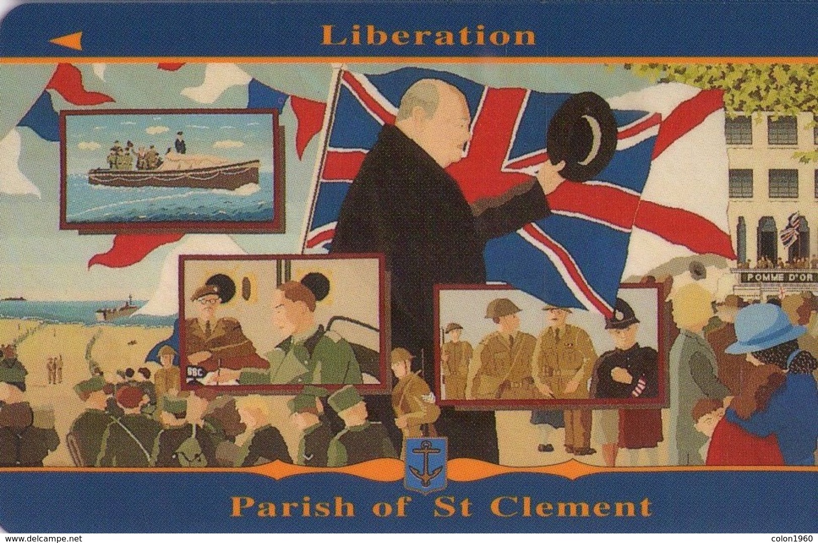 JERSEY ISLANDS. 39JERF. LIBERATION. Parish Of St Clement Liberation. 15000 Ex. (624) - Armée