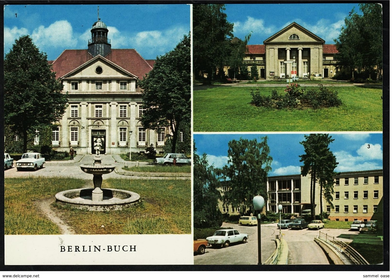 Berlin-Buch  -  Städt. Klinikum  -  R. Rössle Klinik  -  Med. Verwaltung  -  Mehrbild-Ansichtskarte Ca. 1978  (7463) - Buch