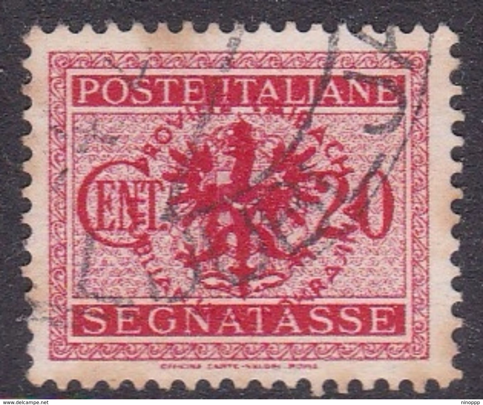 Italy-WW II Occupation-German Occupation Of Lubiana NJ16 1944 Postage Due, 20c Rose, Used - Deutsche Bes.: Lubiana