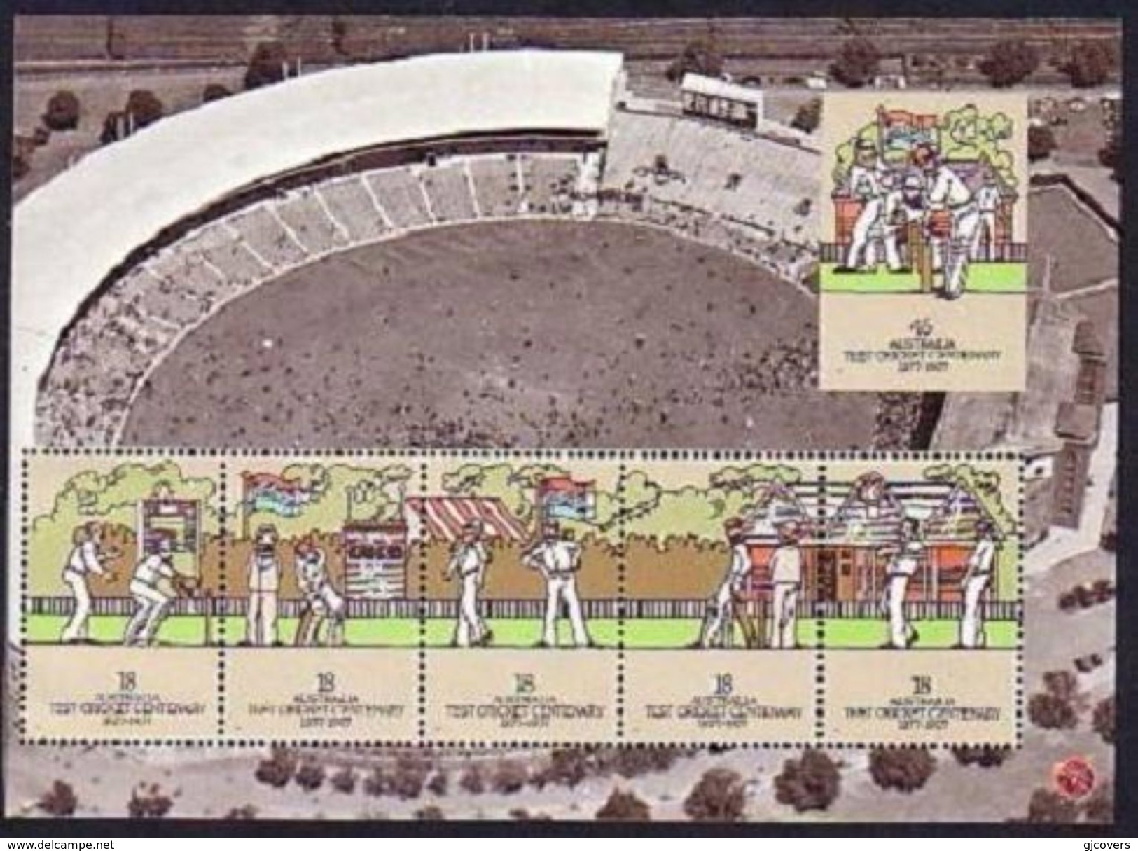 Australia Sheetlet - Cricket - With 45c Stamp Now IMPERF - Cricket