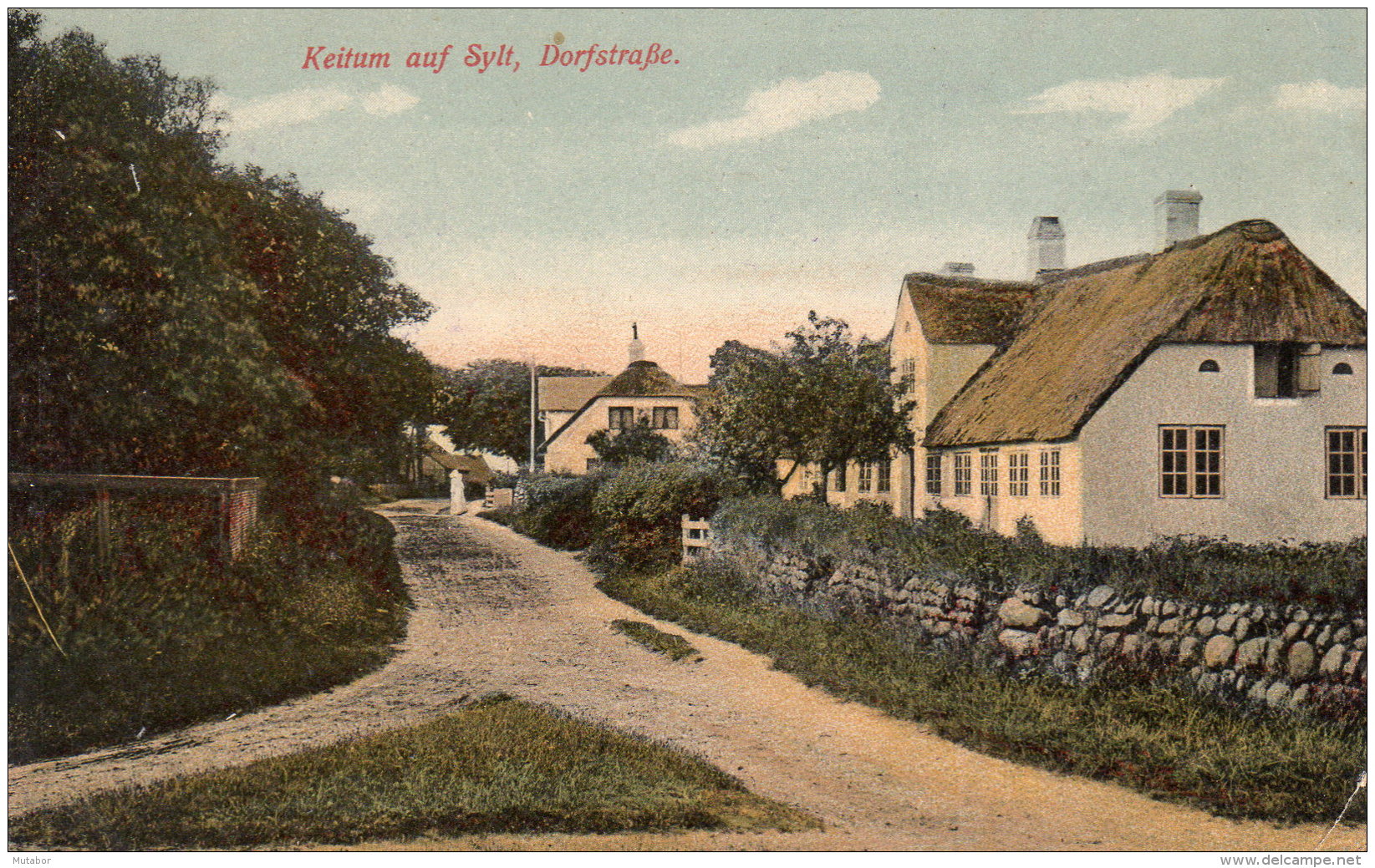 1915 Keitum Auf Sylt,,Dorfstrasse" Feldpost - Altri & Non Classificati