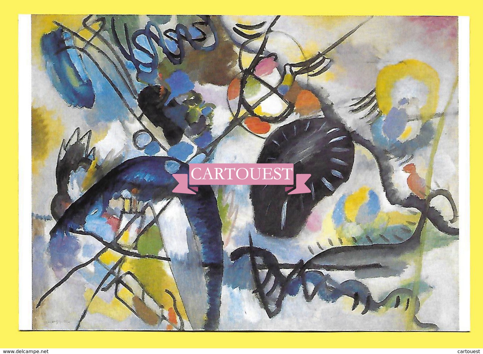Vassily Kandinsky ♥️ ♥️☺♦♦ TACHE NOIR 1 1912 - Peintures & Tableaux