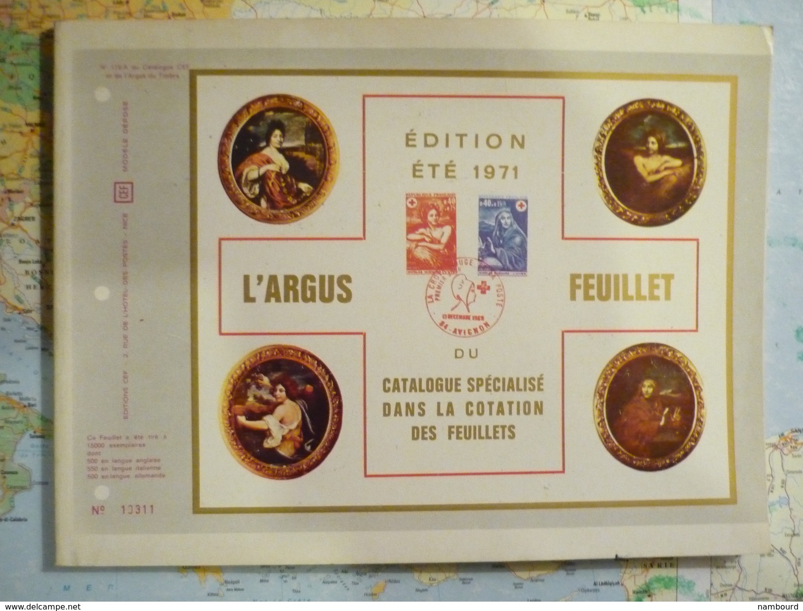 Mini Catalogue L'Argus Des Feuillets CEF 1971 / 2 - Frankrijk
