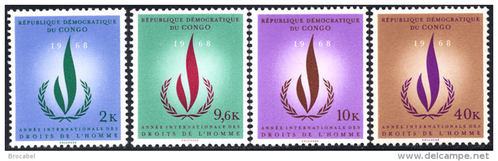 Congo 0676/79**  Droits De L'Homme  MNH - Mint/hinged