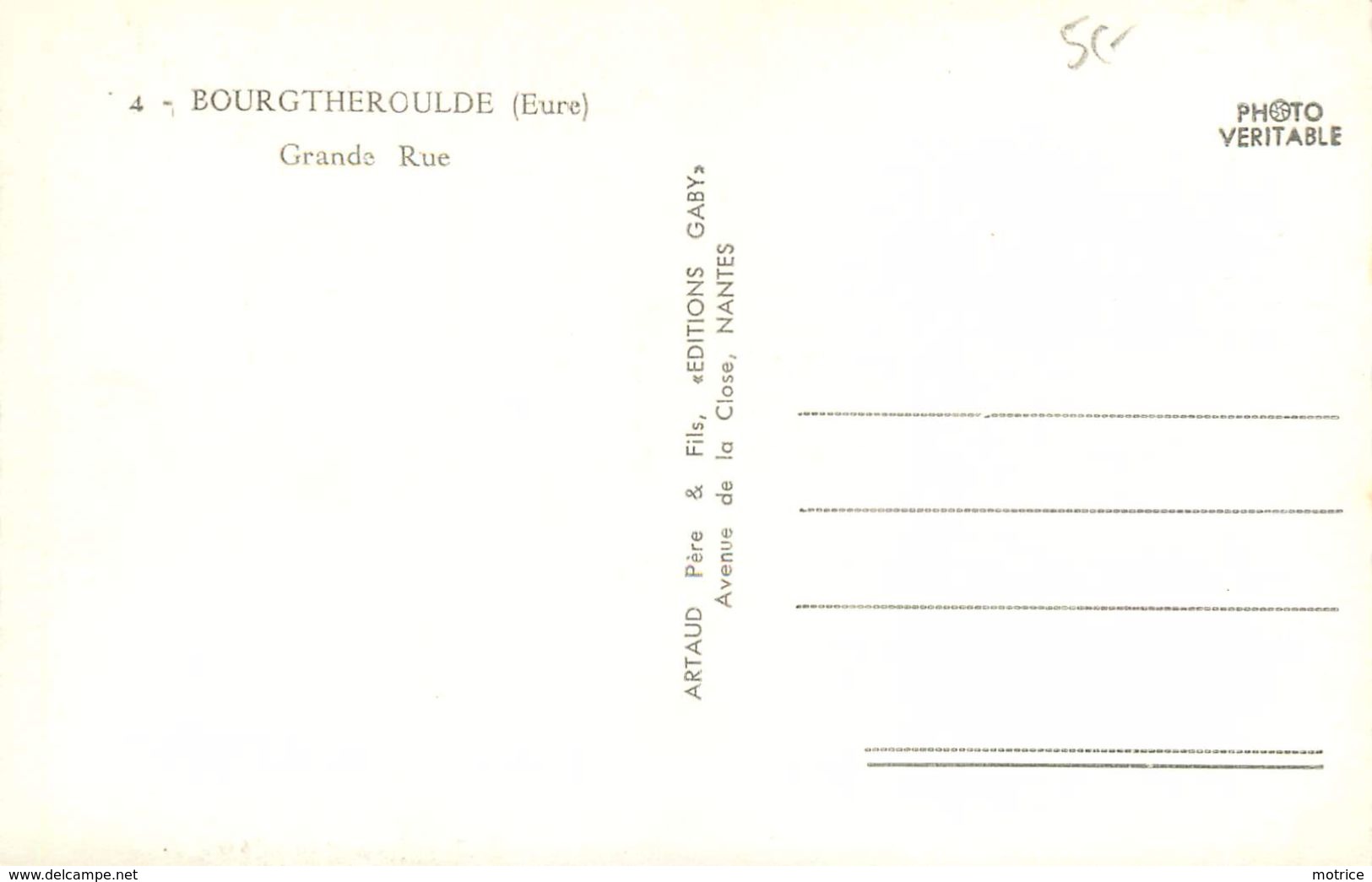 BOURGTHEROULDE - Grande Rue, Café De La Poste. - Bourgtheroulde