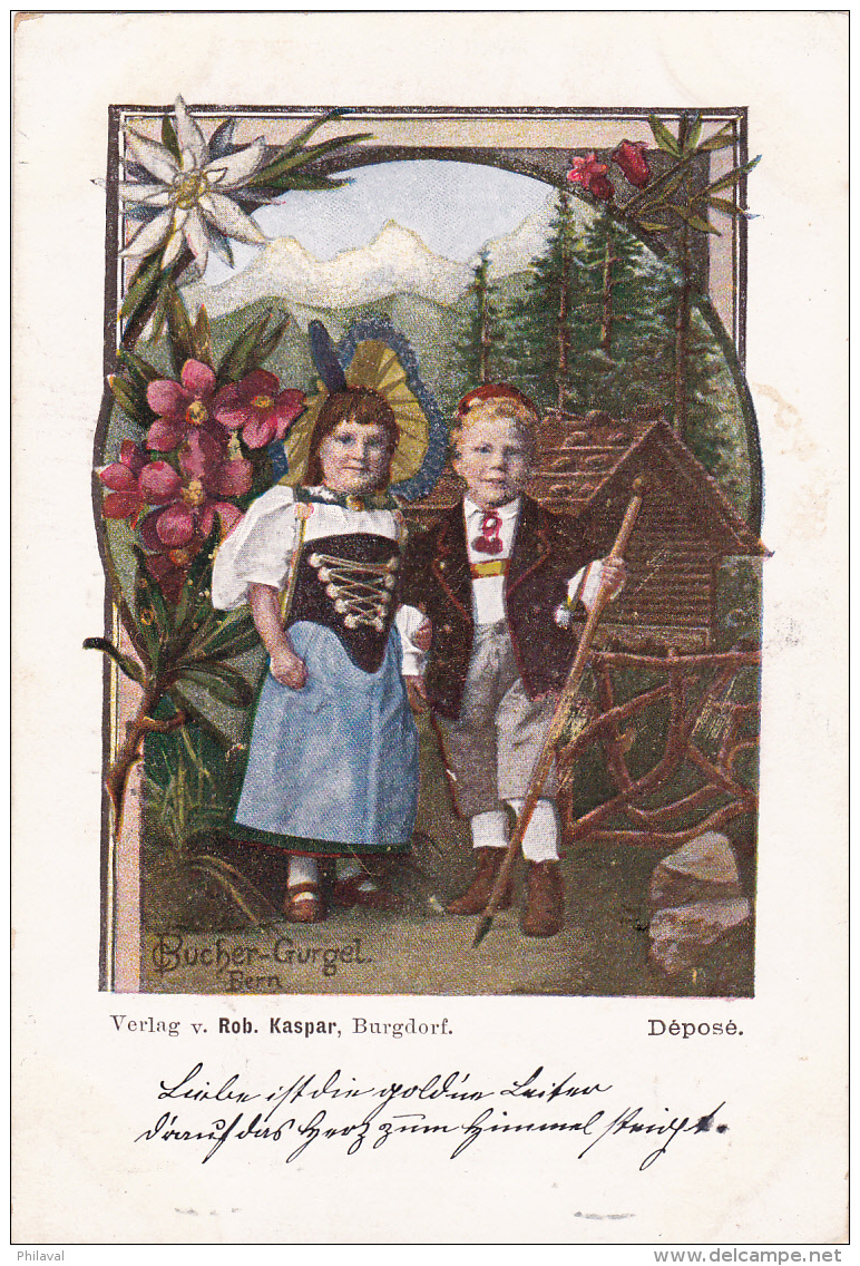 Les Costumes Suisses : Burgdorf  -  1899 - Dorf