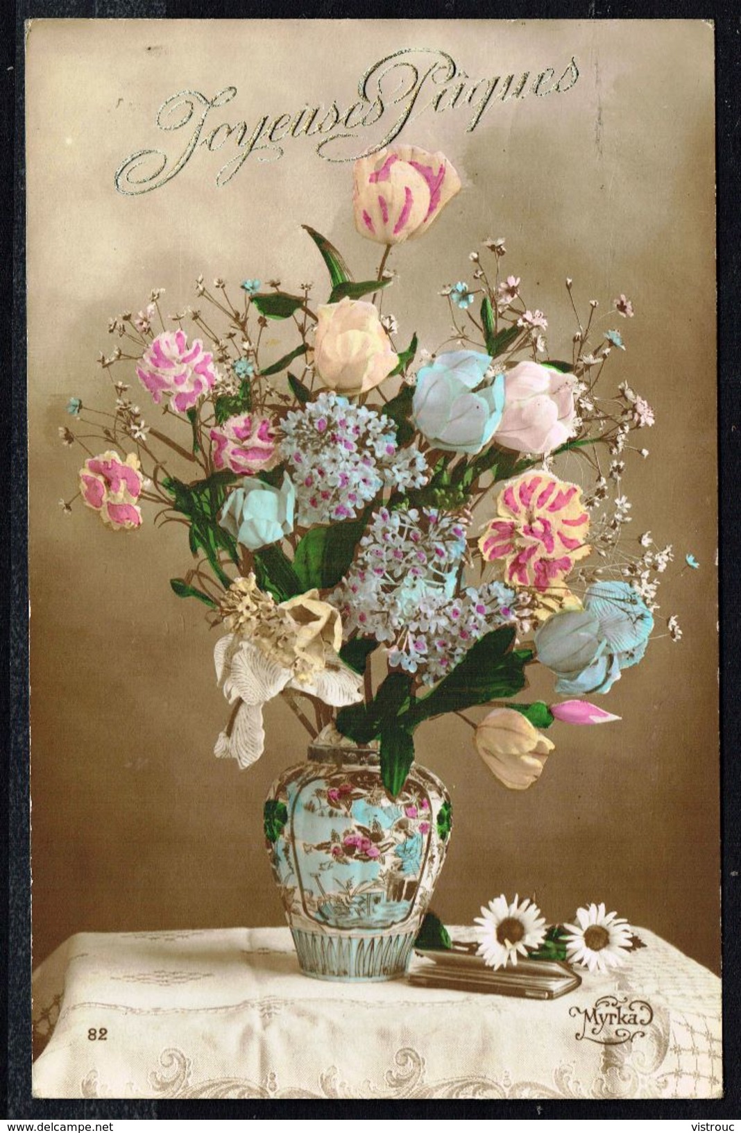 Fleurs - Bouquet Dans Un Vase - Circulé - Circulated - Gelaufen - 1914. - Autres & Non Classés