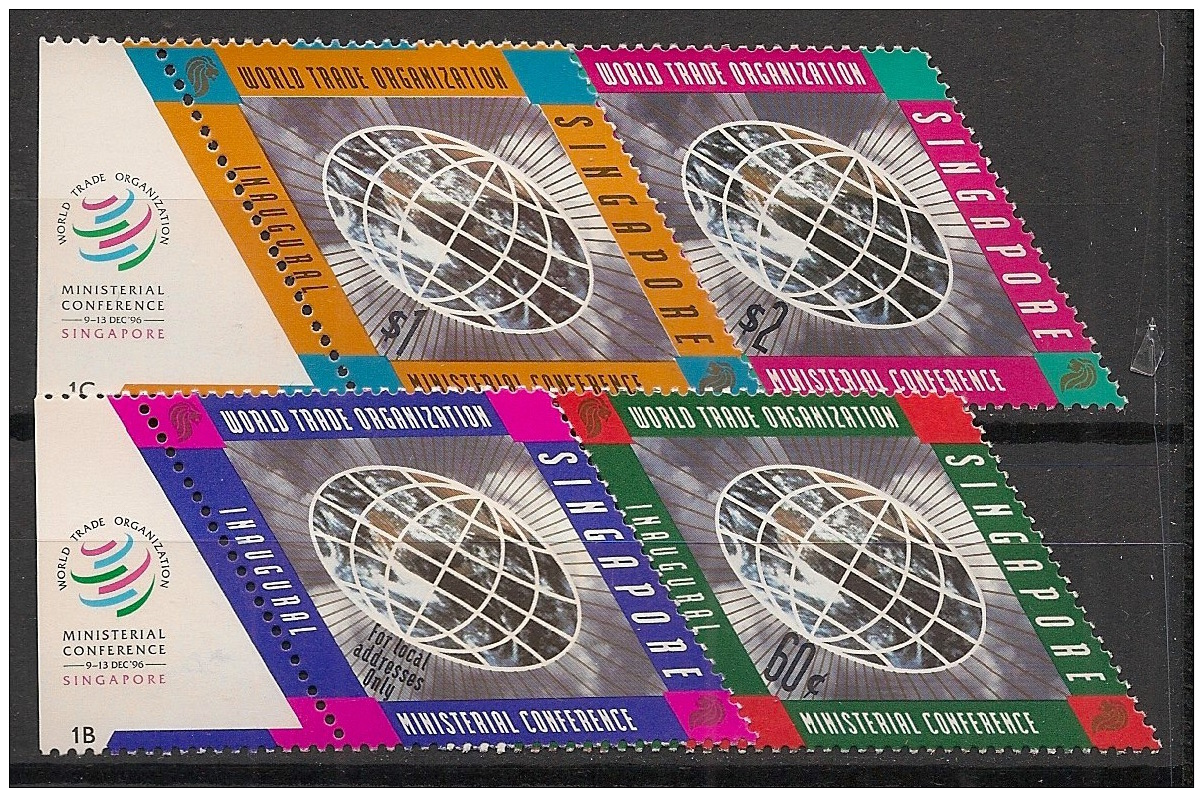 Singapour - 1996 - N°Yv. 792 à 795 - OMC - Neuf Luxe ** / MNH / Postfrisch - Singapore (1959-...)