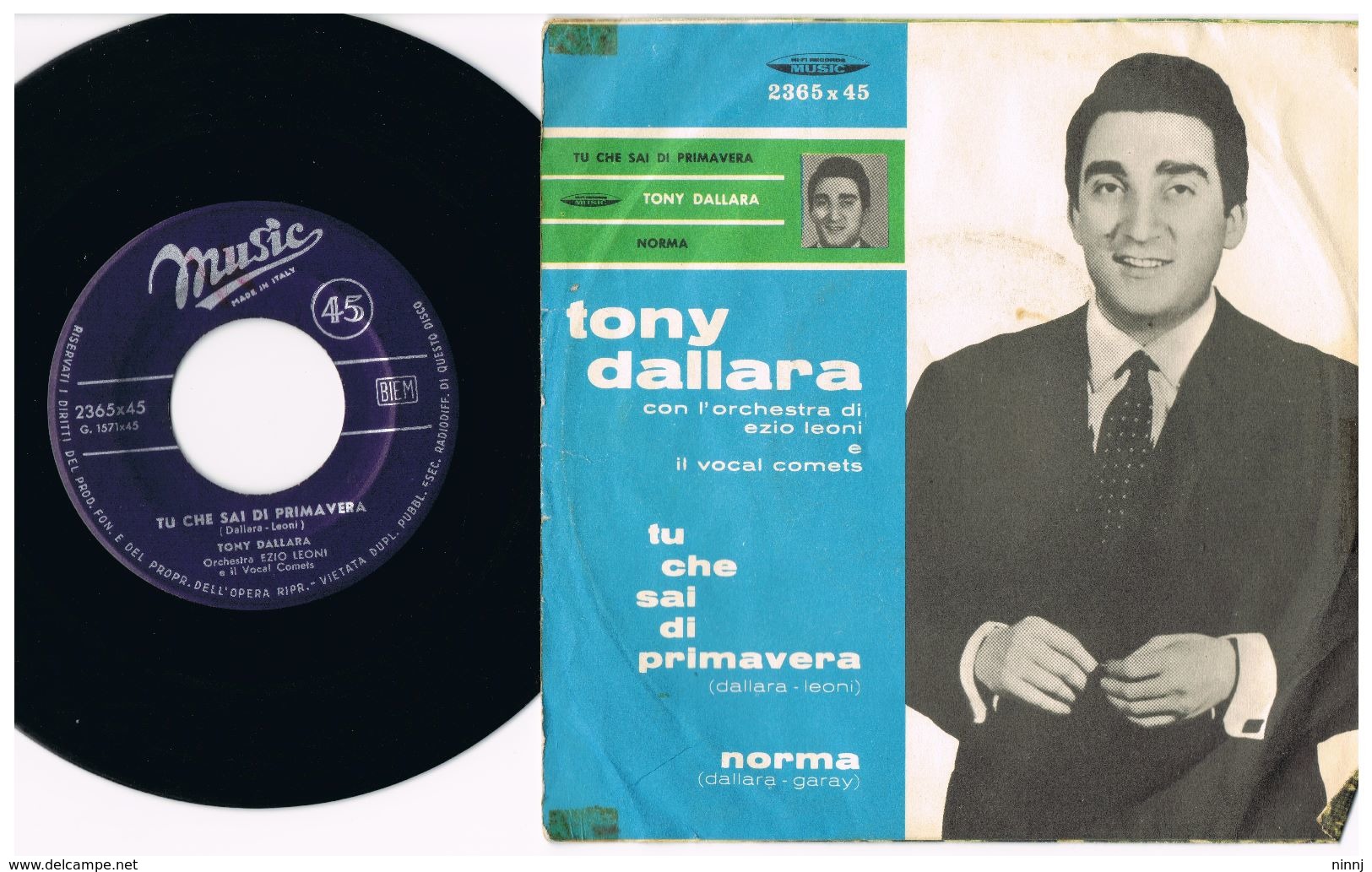 3- Italia  - 45 Giri - Tony Dallara Tu Che Sai Di Primavera - Norma - Collections Complètes