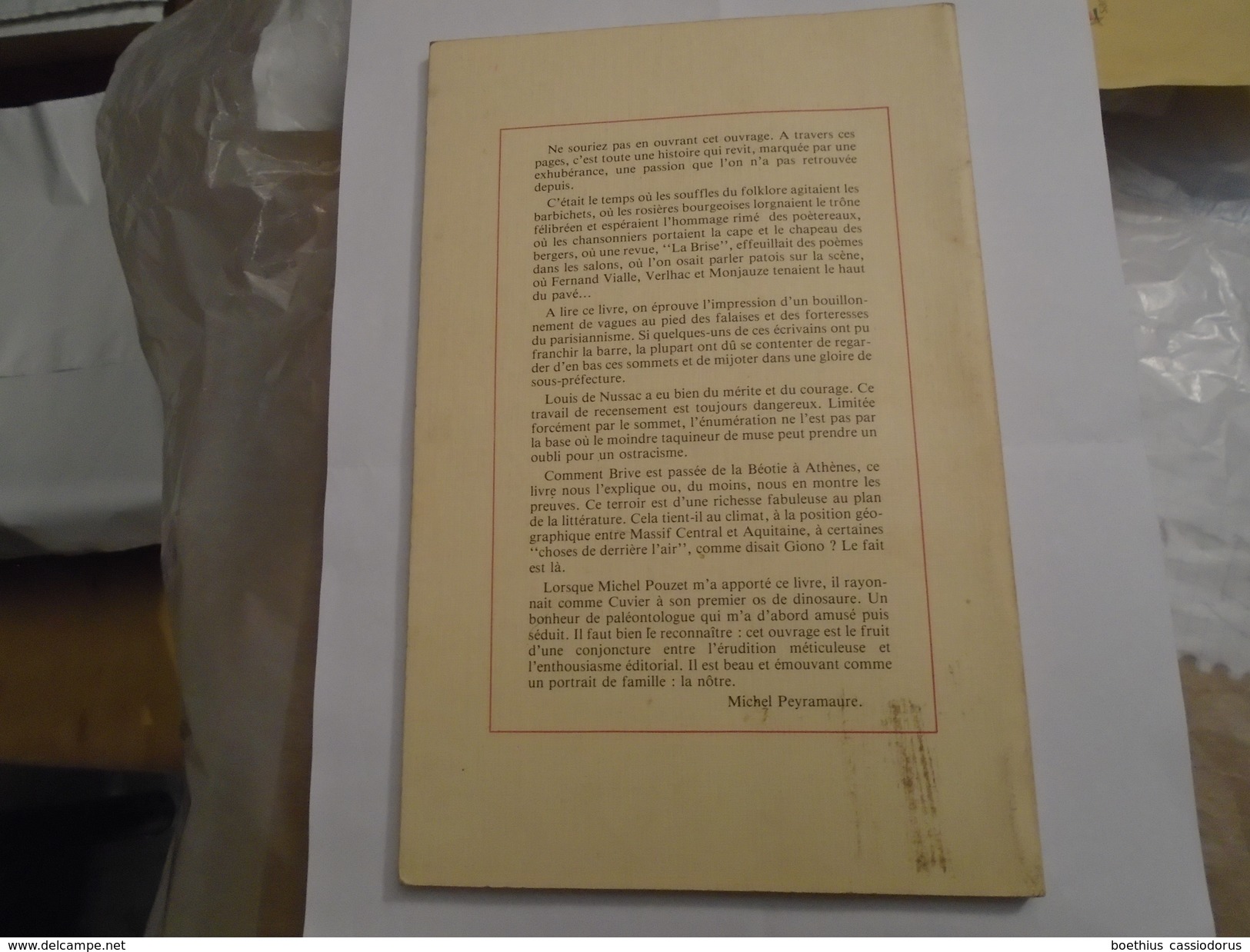 LOUIS DE NUSSAC " Cinquante Ans de Vie intellectuelle  1875 - 1925 à BRIVE " 1988 rare réédition de l'exemplaire de 1926