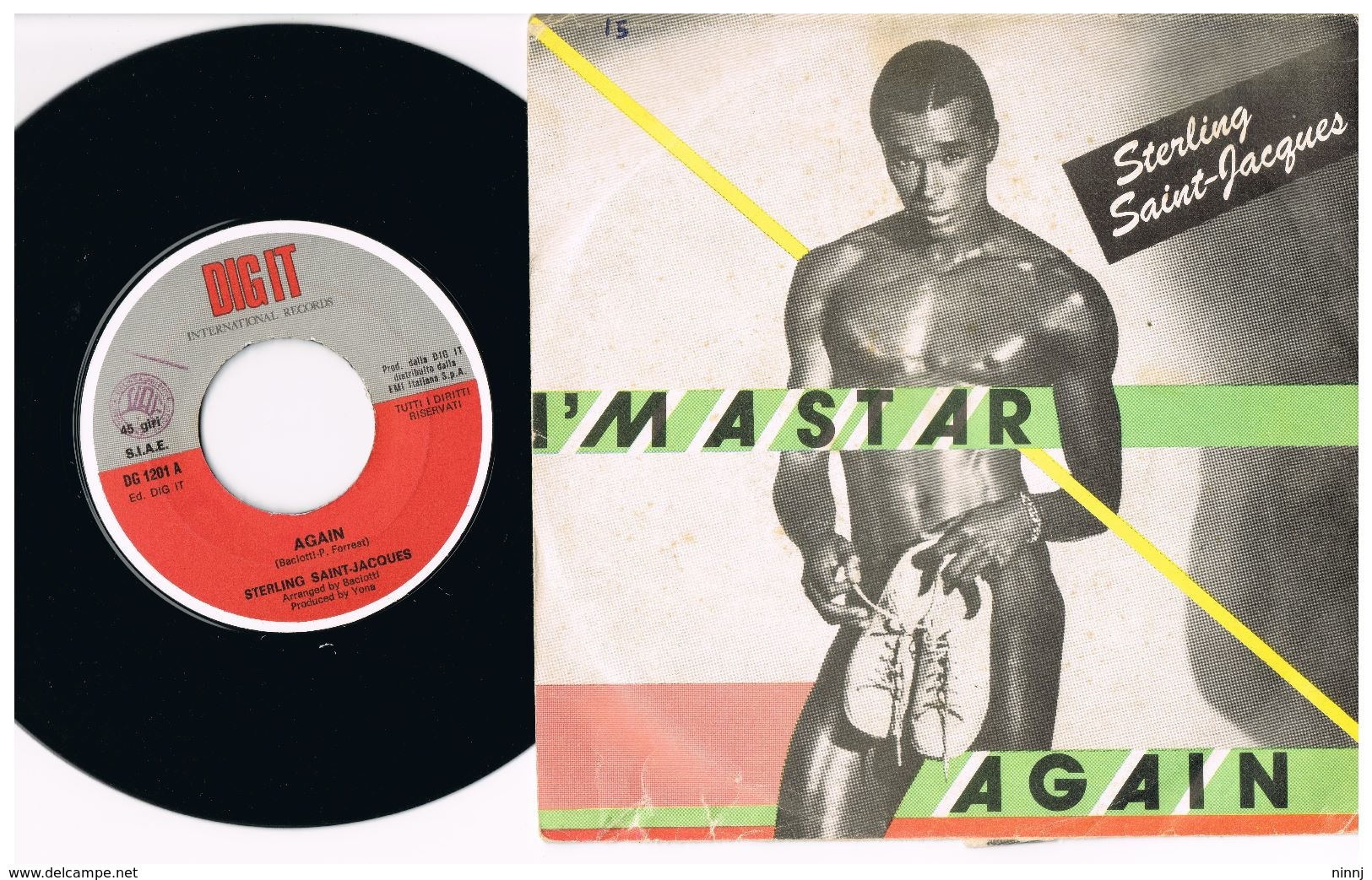 5- Italia  - 45 Giri - Sterling Saint- Jacques AGAIN -  I'M A STAR - - Collections Complètes