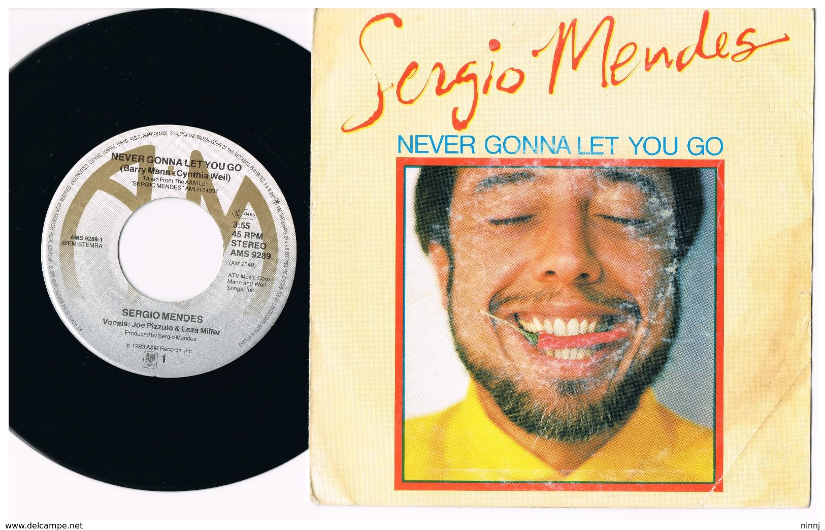 6 - Italia  - 45 Giri - Sergio Mendez Never Gonna Let You Go - Carnival - - Collezioni