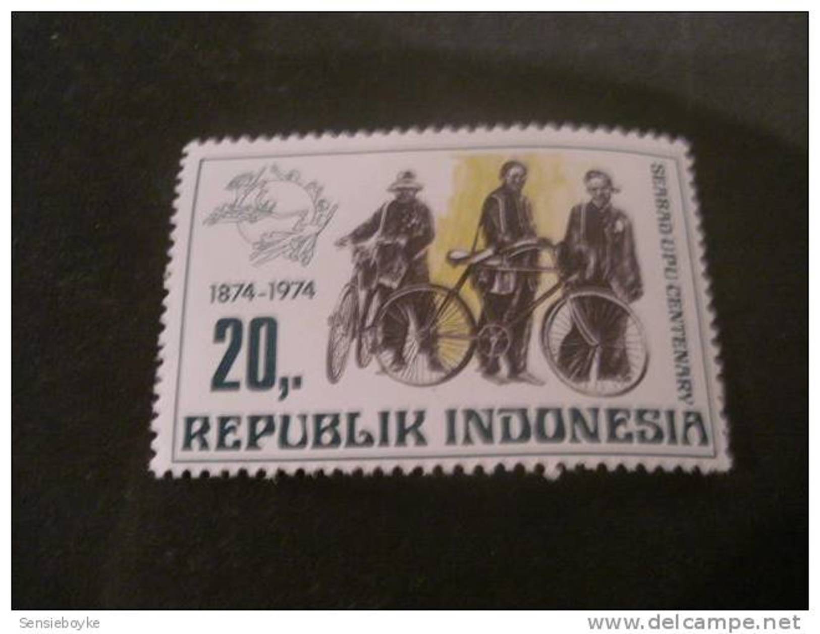 F5222-  Stamp MNH Indonesia -1974- SC. 922-  UPU Centenary - Indonesia