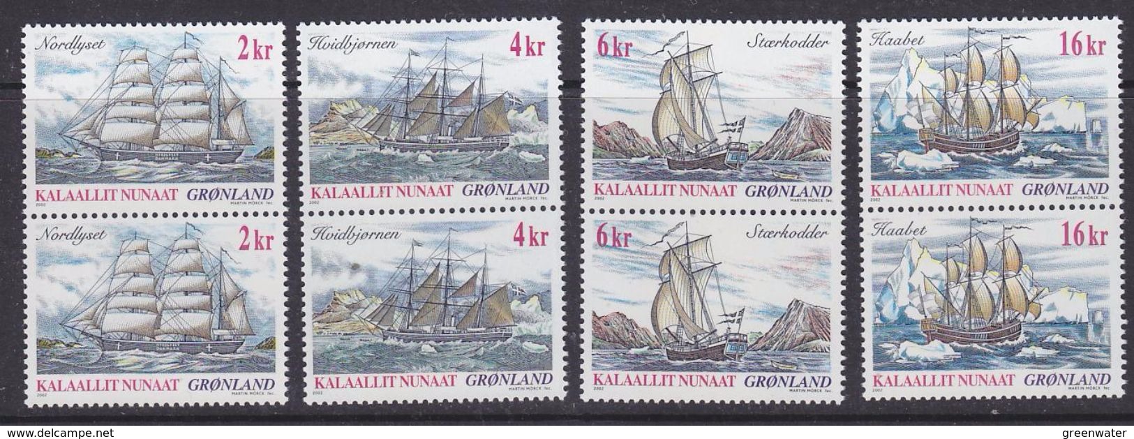 Greenland 2002 Ships 4v (pair)  ** Mnh (37017A) - Booklets