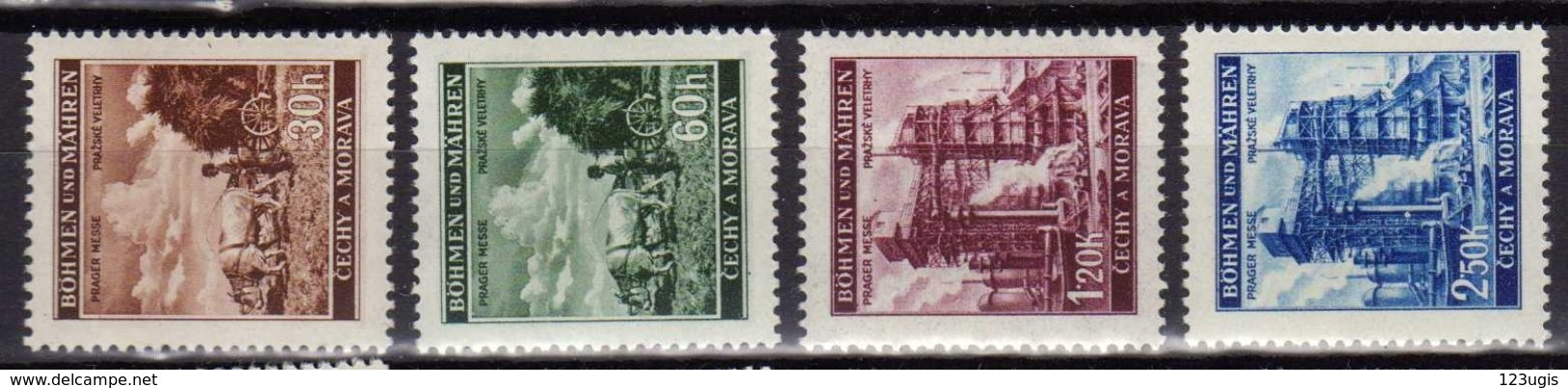 Böhmen Und Mähren 1941 Mi 75-78 ** [241213III] @ - Unused Stamps