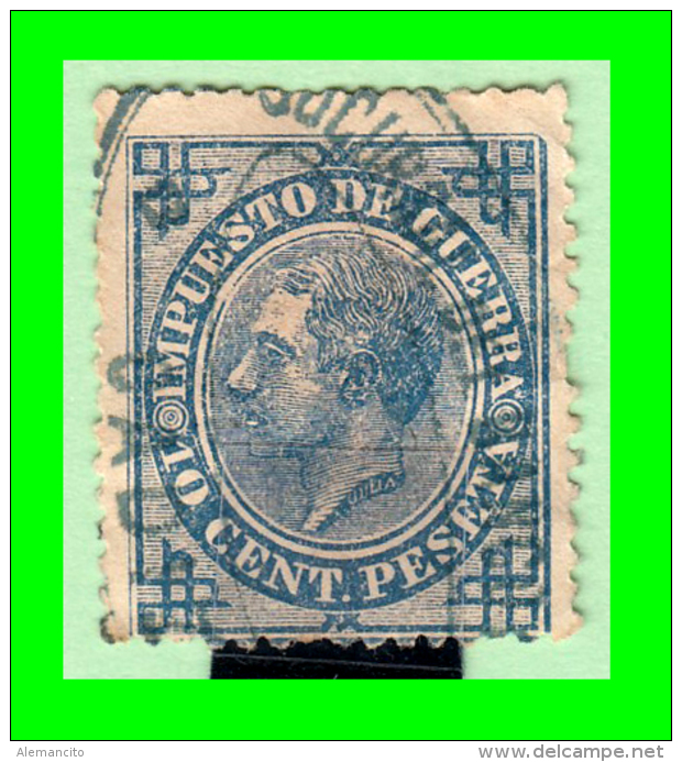 ESPAÑA 10 CTS IMPUESTO DE GUERRA 1876 ALFONSO XII - Kriegssteuermarken