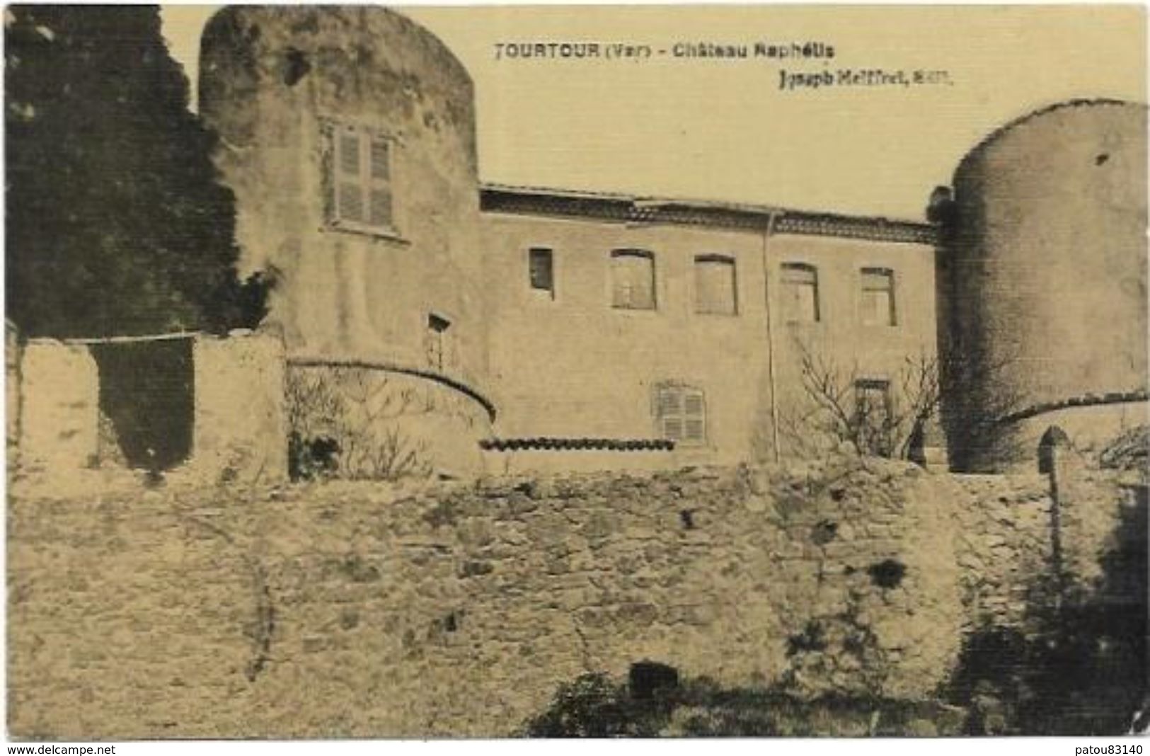 83.CALLIAN. TOURTOUR CARTE TOILEE. CHATEAU RAPHELIS - Autres & Non Classés