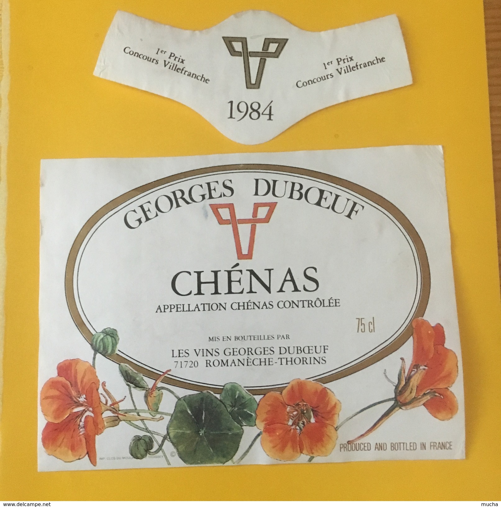 5508 -  Chénas Georges Duboeuf 1984 - Fleurs