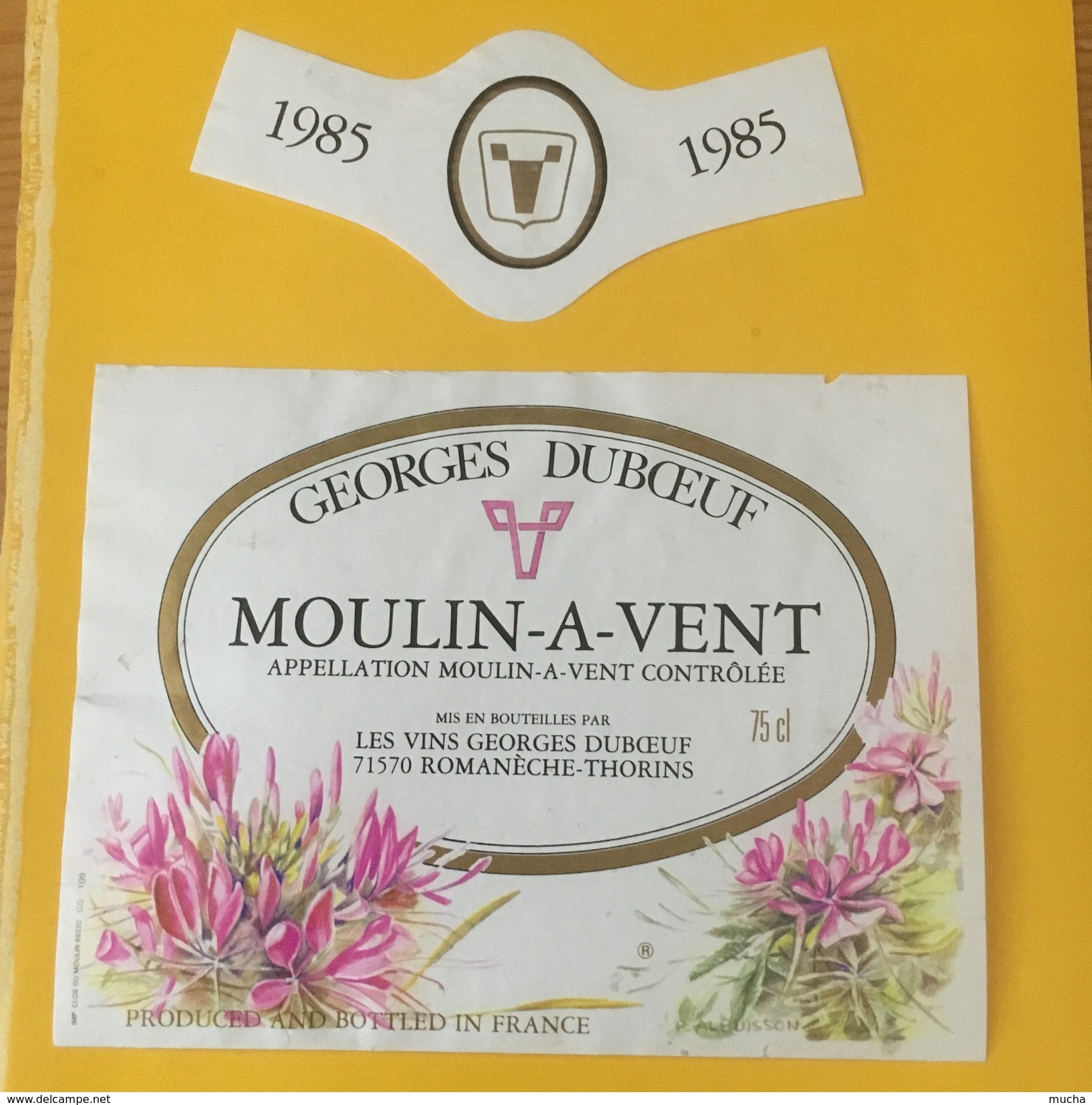 5510 -  Moulin-A-Vent 185 Georges Duboeuf - Blumen