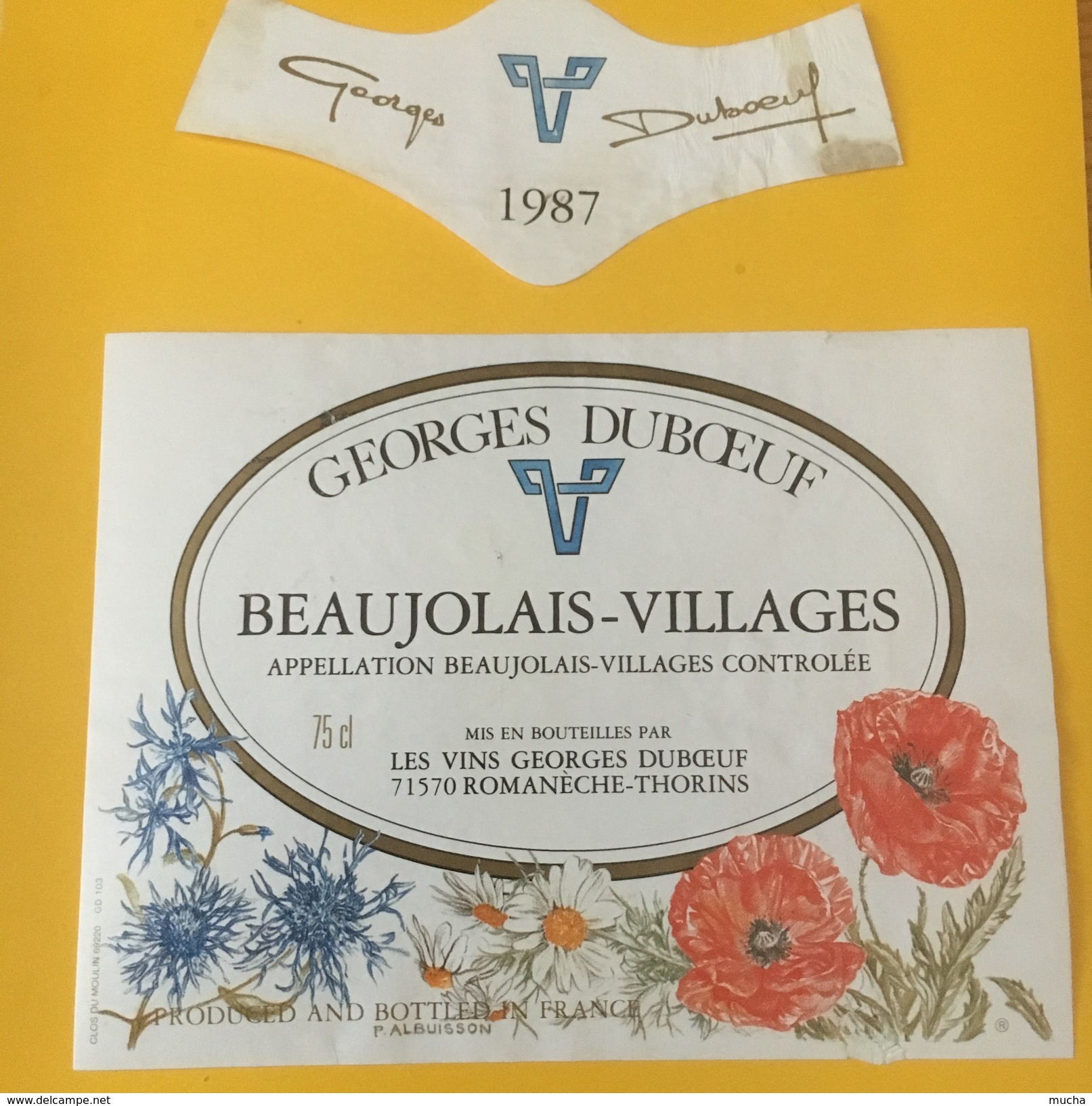 5511 -  Beaujolais-Villages 1987 Georges Duboeuf - Blumen