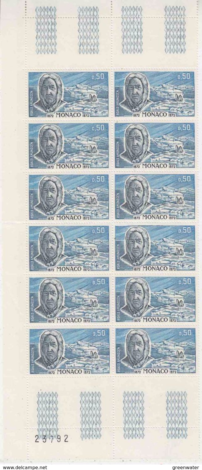 Monaco 1972 Roald Amundsen 1v 10x  ** Mnh (F6783B) - Andere & Zonder Classificatie