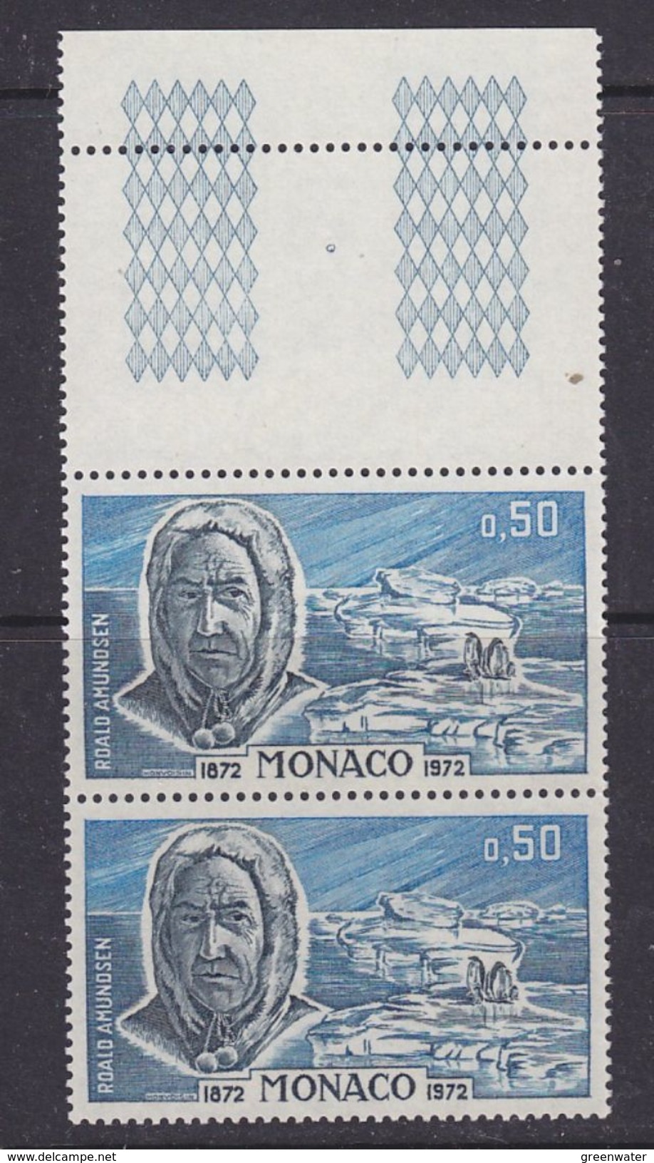 Monaco 1972 Roald Amundsen 1v  (pair) ** Mnh (F6783D) - Andere & Zonder Classificatie