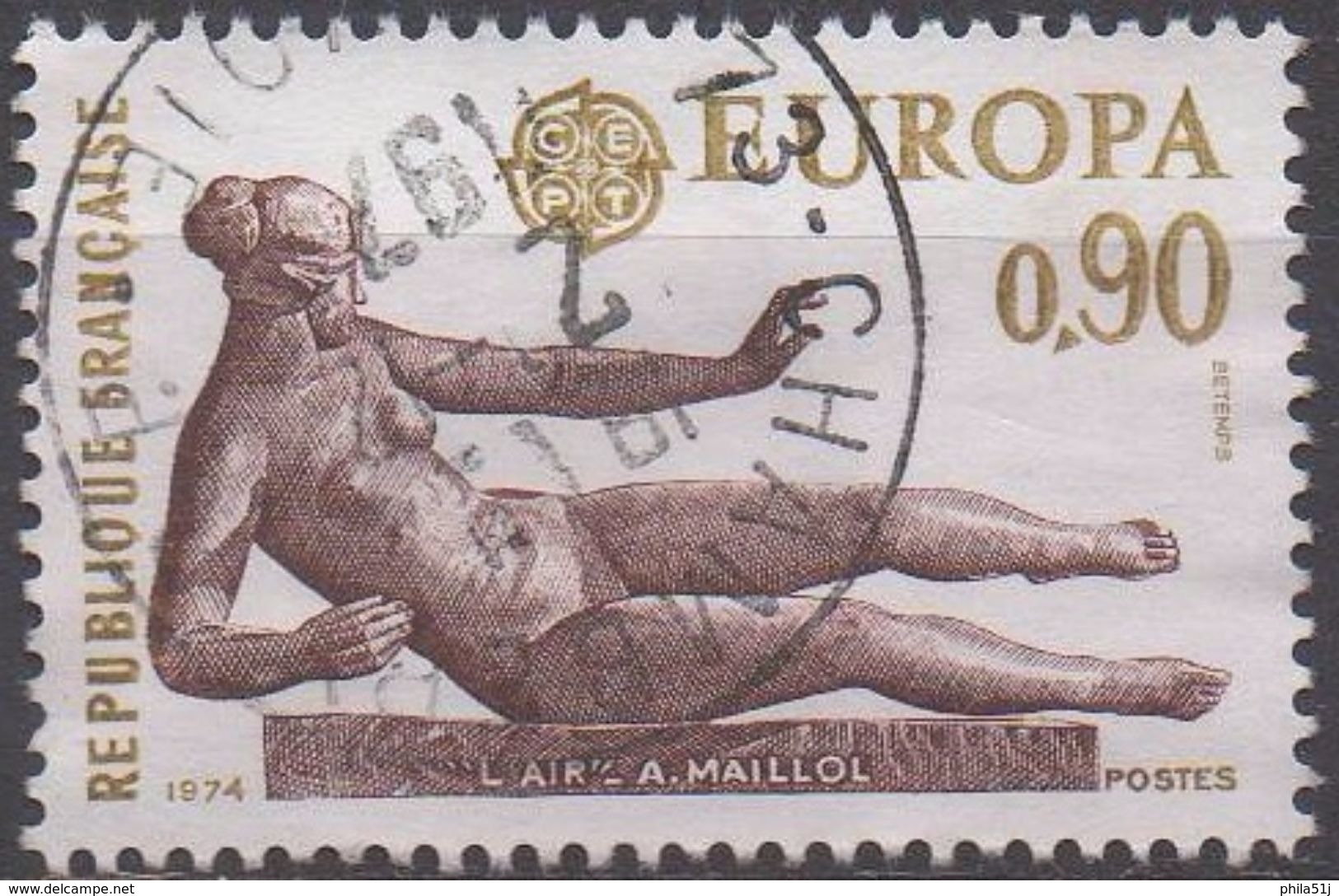 EUROPA  FRANCE  N°1790__OBL VOIR SCAN - 1974