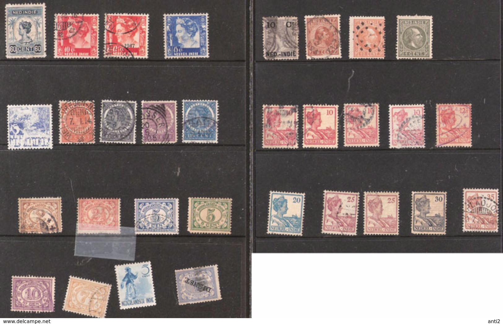 Netherlands Indies   - Lot 30 Stamps, Unused - Used - Netherlands Indies