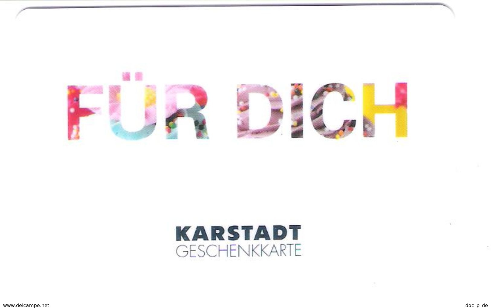 Germany - Karstadt - Für Dich - Geschenkgutschein - Giftcard - Gift Card - Gutschein Card - Gift Cards