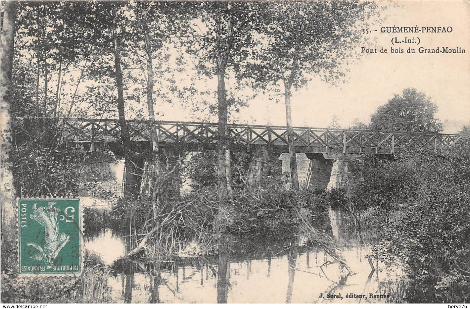 GUEMENE-PENFAO - Pont De Bois Du Grand Moulin - Guémené-Penfao