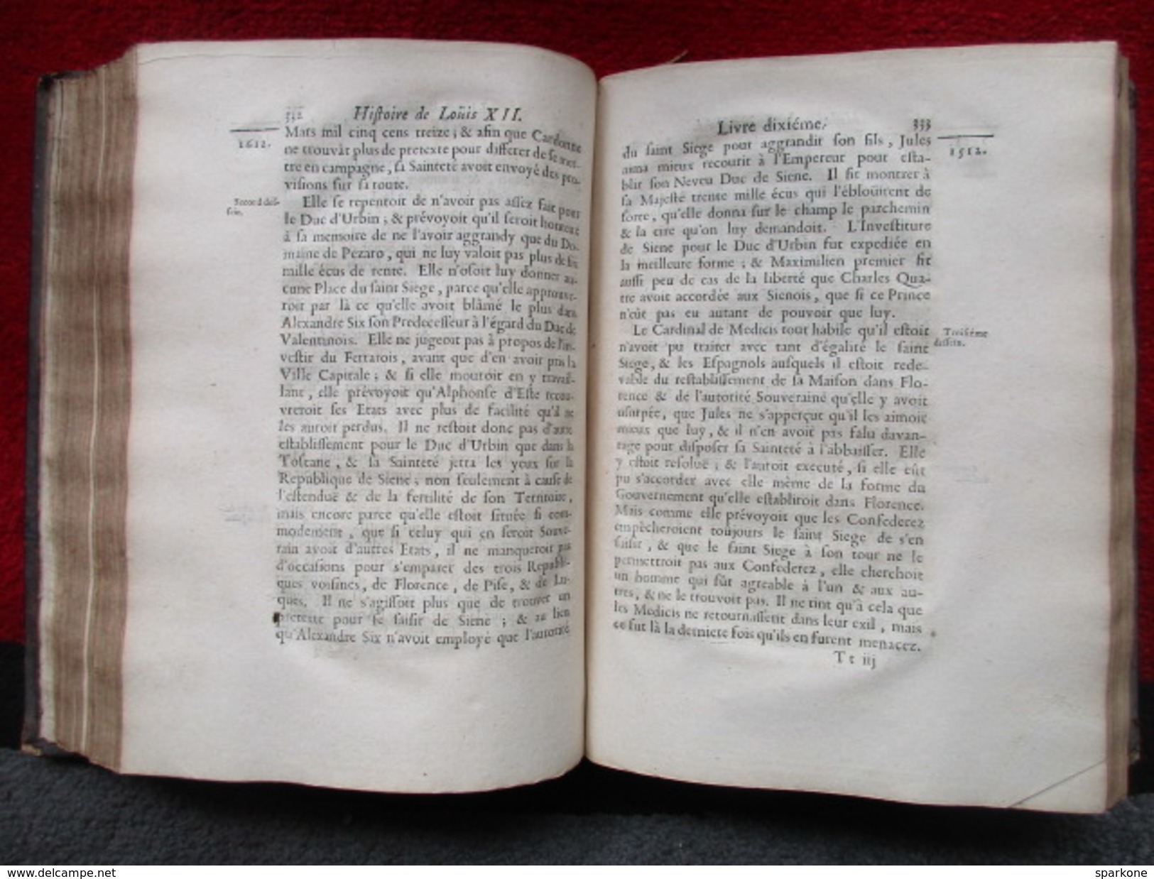 Histoire de Louis XII "Tome 3" (Monsieur Varillas) éditions Claude Barbin de 1688