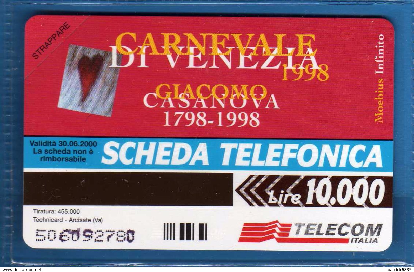 (3EN) NUOVA **  - Carnevale Di VENEZIA-  C&C. 2826. GOLD. 762 -  Th.  Vedi Descrizioni - Public Practical Advertising