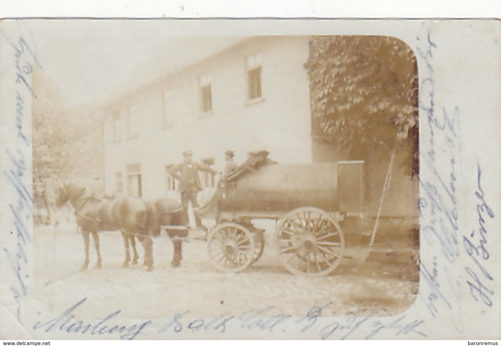 Pferdegespann - Orig. Fotokarte - 1903     (171020) - Autres & Non Classés