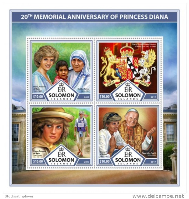 SOLOMON ISLANDS 2017 Princess Diana - Solomon Islands (1978-...)