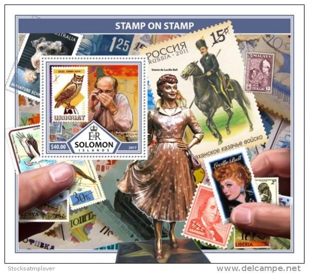 SOLOMON ISLANDS 2017 Stamps On Stamps - Solomon Islands (1978-...)