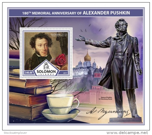 SOLOMON ISLANDS 2017 Alexander Pushkin - Solomon Islands (1978-...)