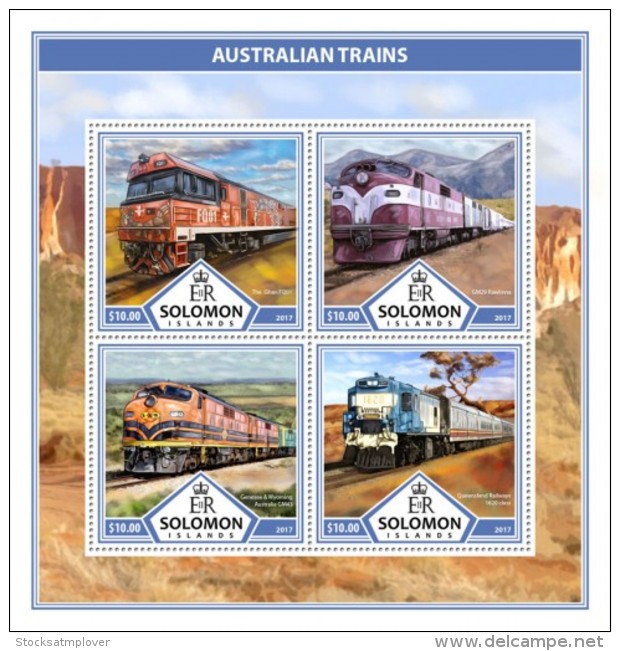 SOLOMON ISLANDS 2017 Australian Trains - Solomoneilanden (1978-...)