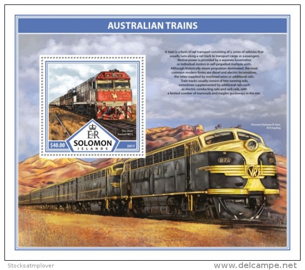 SOLOMON ISLANDS 2017 Australian Trains - Solomoneilanden (1978-...)