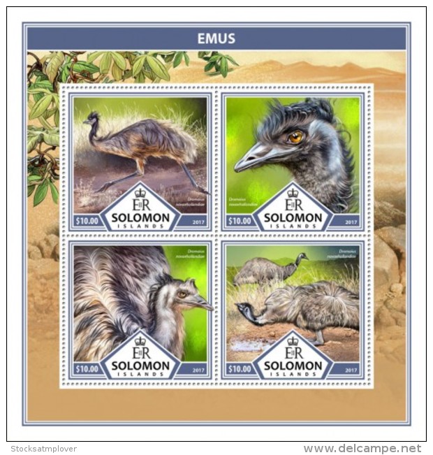 SOLOMON ISLANDS 2017 Emus - Salomon (Iles 1978-...)