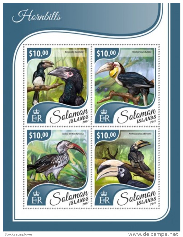 SOLOMON ISLANDS 2017 Hornbills - Solomoneilanden (1978-...)