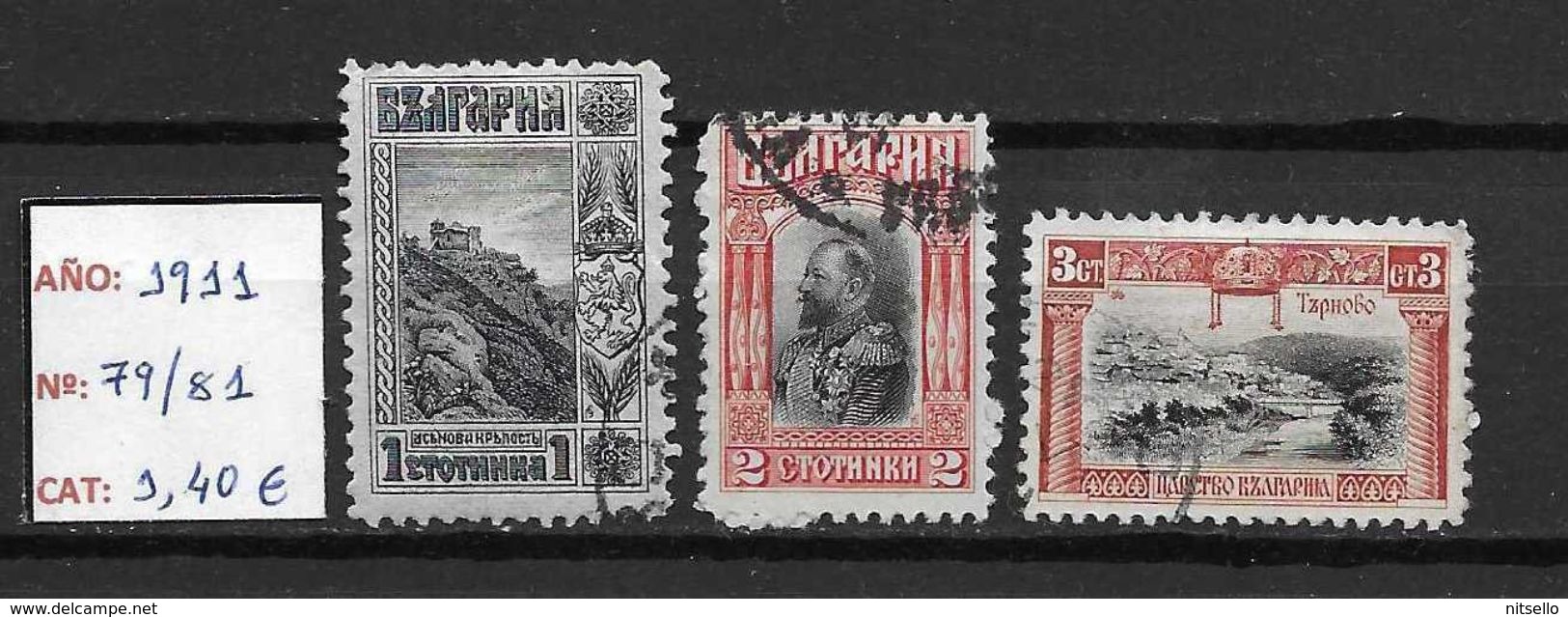LOTE 1419  ///  BULGARIA  1910       YVERT Nº: 79/81     //    CATALOG./COTE: 1,40 €           ¡¡¡LIQUIDATION!!! - Used Stamps